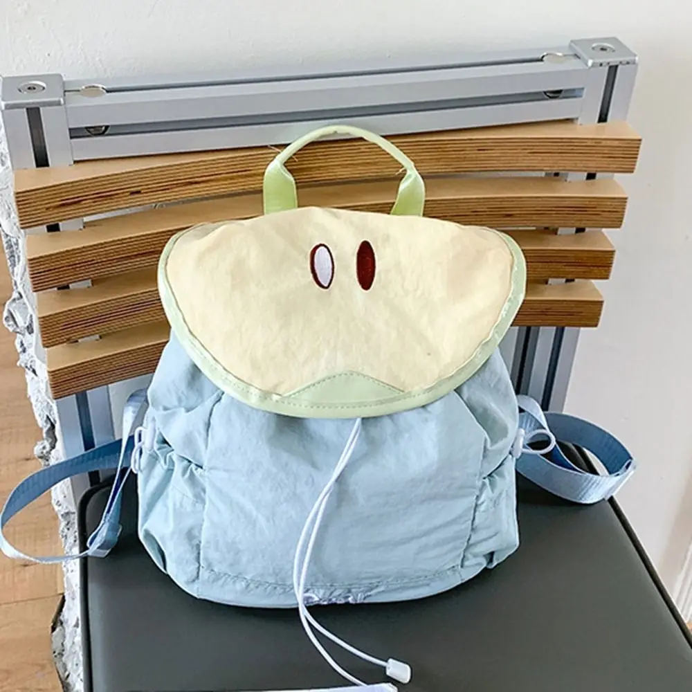 

Korean Style Outdoor Drawstring Backpack Travel Dopamine Color Fruit Nylon Backpack Commute Book Bag Hiking Shoulder Bag Summer