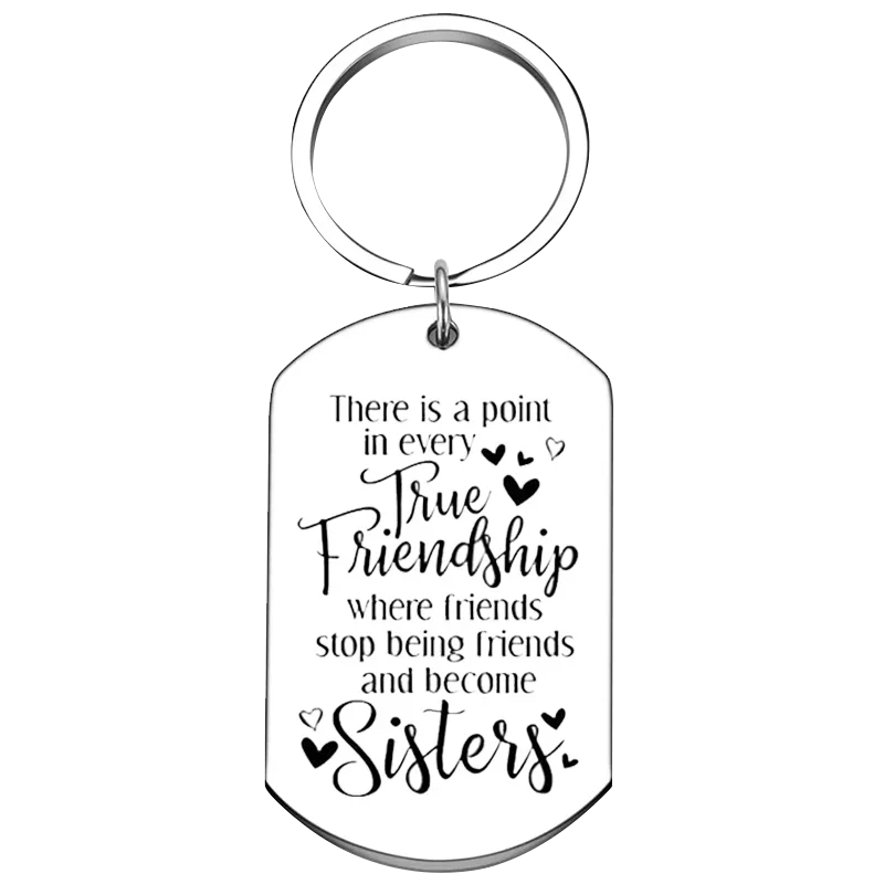 New Soul Sister Friends Keychain best Friend birthday Key Chain Pendant Jewelry Friendship Gifts