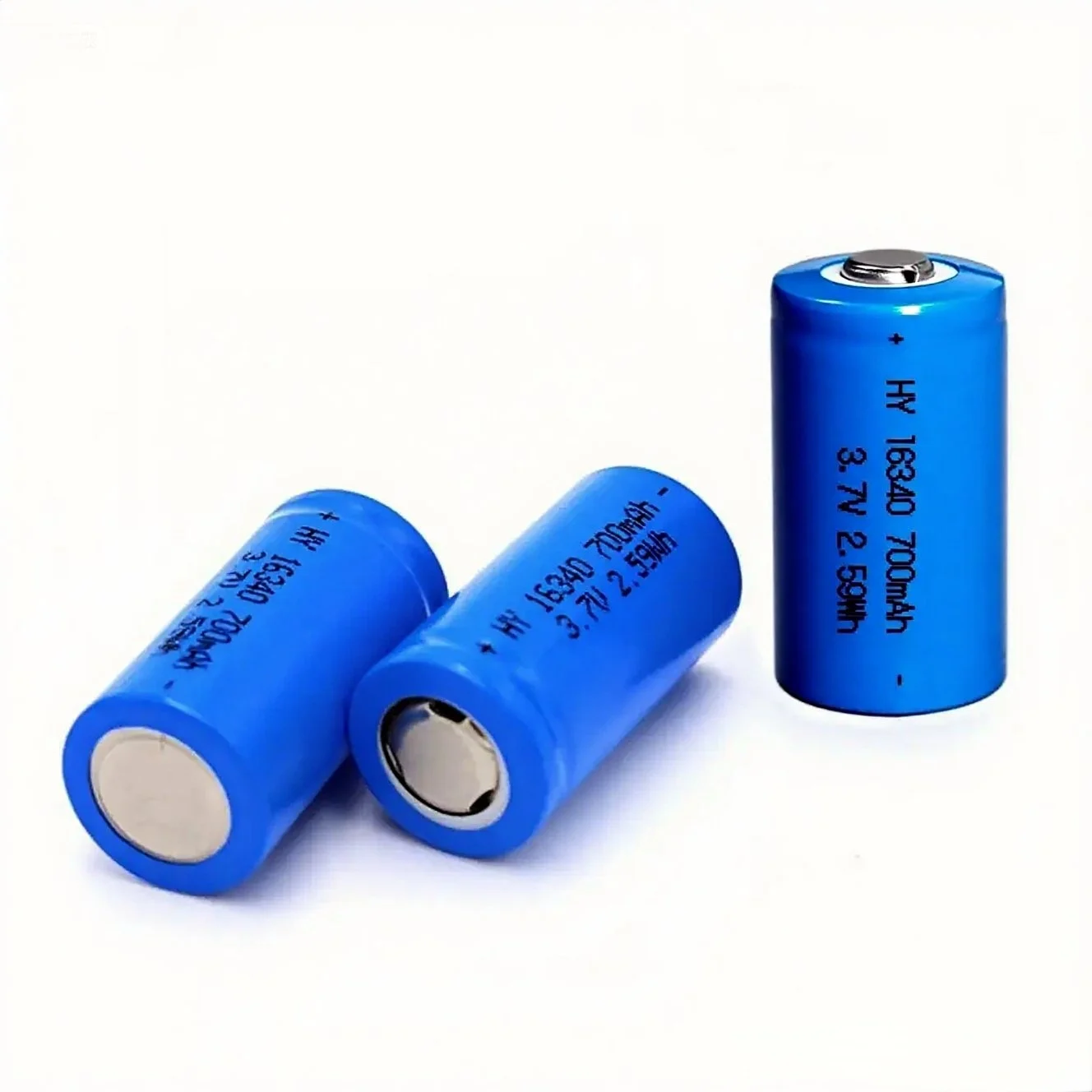 10 Uds 16340 3,7 V 700mAh batería de litio recargable CR123A juegos de cargadores para cámara faro pistolas centrales para cámara espía de autodefensa