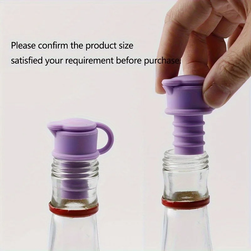 1pc Wine Stoppers - Leakproof & Preserving Seal for Red Wine, Champagne & Seasoning Bottles - Kitchen & Dining Accessories