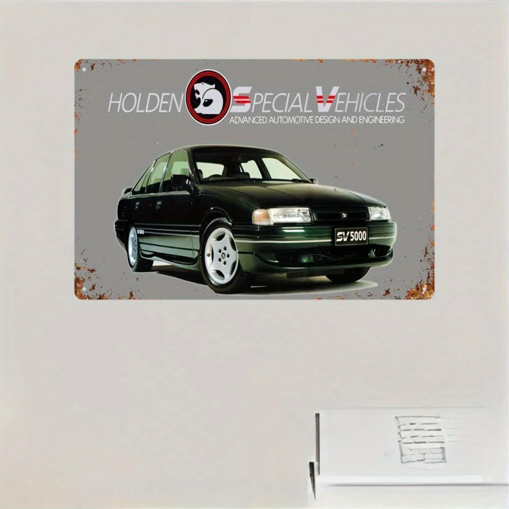 Horton SV5000 Collector Metal Plaque, Vintage High-Performance Car Iron Wall Art, Waterproof Dustproof, Non-Electric, with Decor