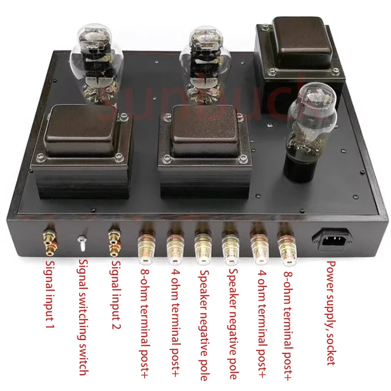 Sunbuck 300B Tube 717A  6J8P 6 Meter 8 Push HIFI Single End Class A Electronic Tube Rear Stage Amplifier 9WX2 Amplifier Audio
