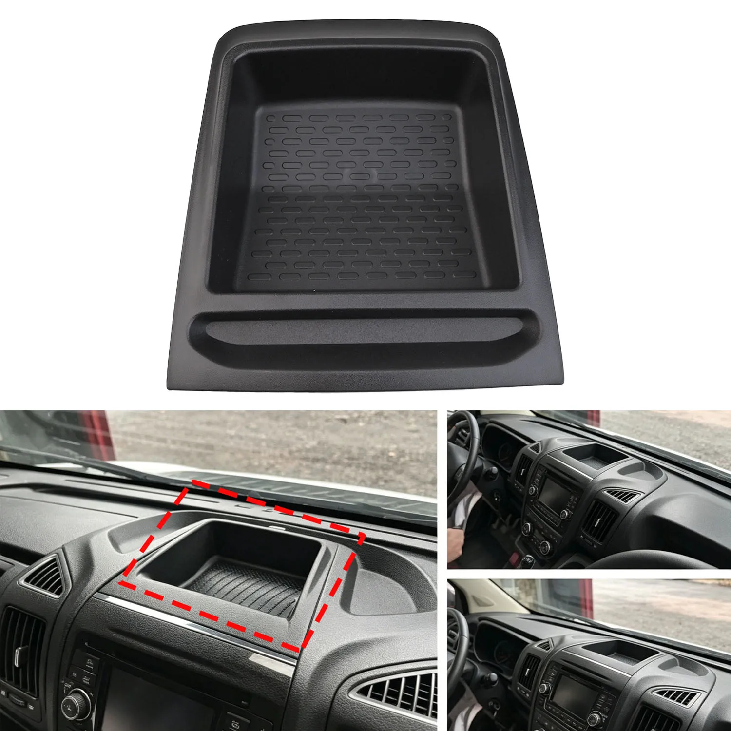 Centre Storage Box Dashboard Storage Box Holder Tray for Fiat Ducato for Citroen Relay for Peugeot Boxer 2014+ 735699812