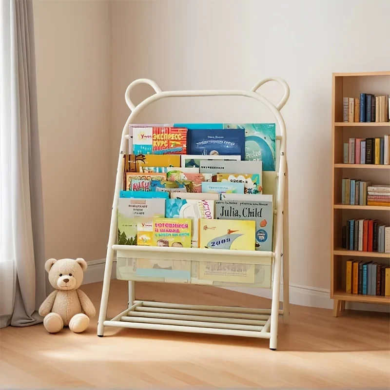 Kids Bookshelf,Children's Book Storage Rack, Storage Shelf for Books/Magazines, Standing Organizer for Living Room