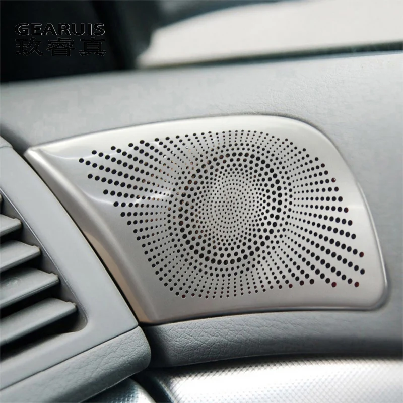 

Car Styling Tweeter Speaker Window B column Stickers Trim For Audi A4 B6 B7 2002-2008 Door Audio Speaker Cover Panel Accessories