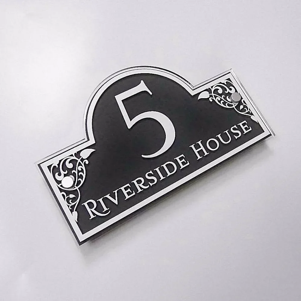 CUSTOMIZED HOUSE SIGN NAME NUMBER PLAQUE STREET ADDRESS PLATE PERSONALISED MADE TO ORDER