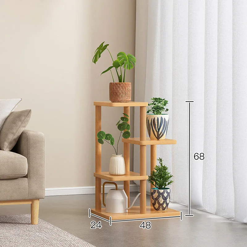 Floor-standing Hot Plant Flower Rack Indoor Living Room Household Multi-layer Flower Rack Shelves Balcony Plant Arrangement