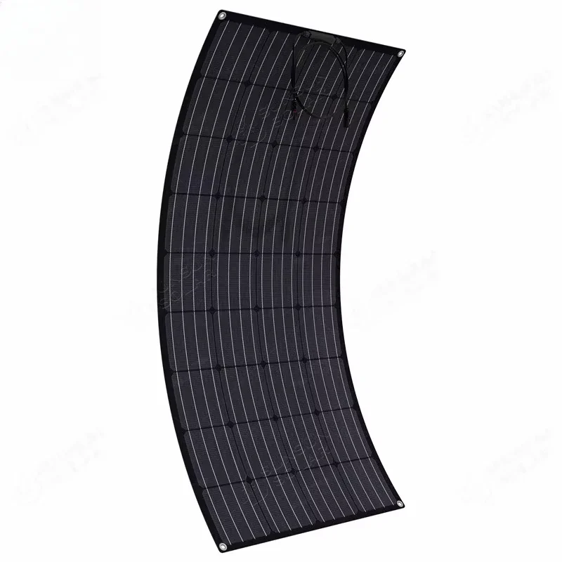 SUNSUN High Efficiency Roof Etfe Monocrystalline Cell Semi Flexible Solar Panel Factory Pv Panel 180w 18v 1000V DC(IEC)/600V DC