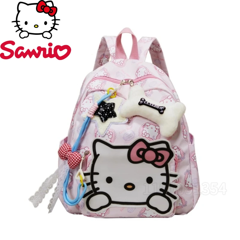 

Sanrio Hello Kitty New Girl Backpack Cartoon Girl Schoolbag Large Capacity Leisure Fashion Trend Girl Schoolbag High Quality