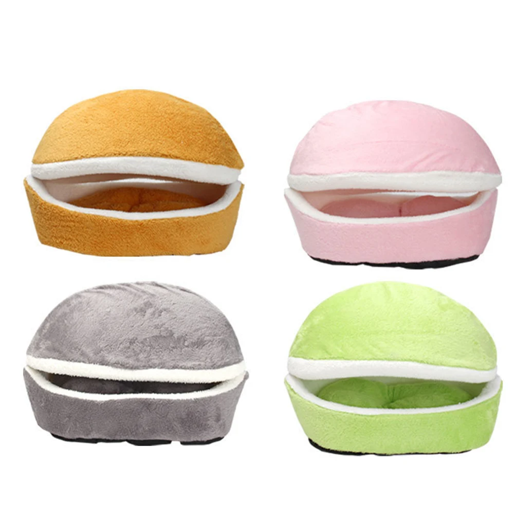 

Removable Cat Nest Easy to Clean Pet Bed Detachable Four Seasons Yellow Dog House Winter