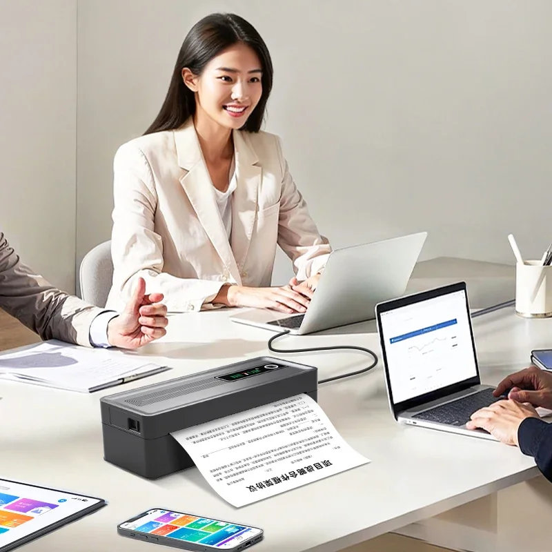 Hot Sale Portable For Enabled Thermal Printer With 2600mAh Battery 35H Standby For Field Service A4/A5 Paper In Stock