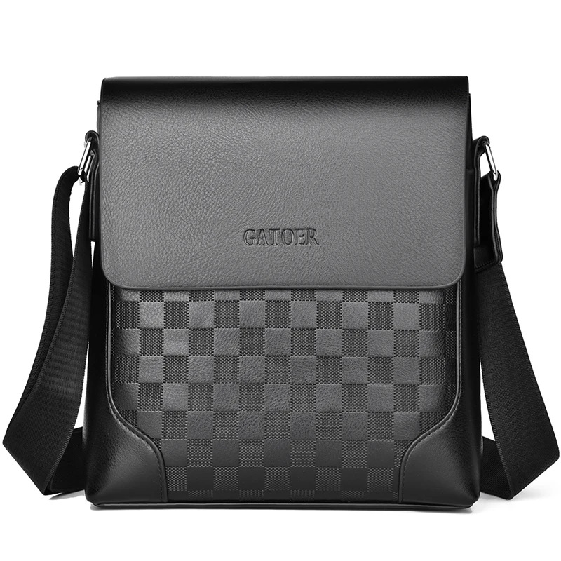 Men's Casual Crossbody Shoulder Bag PU Leather Sling Bag Stylish City Men's Accessory