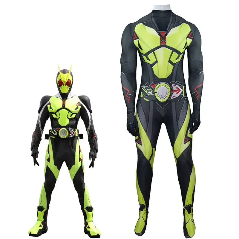 Série de tv kamen rider zero-one cosplay traje zentai adultos crianças bodysuit mascarado piloto subindo hopper macacão para o dia das bruxas