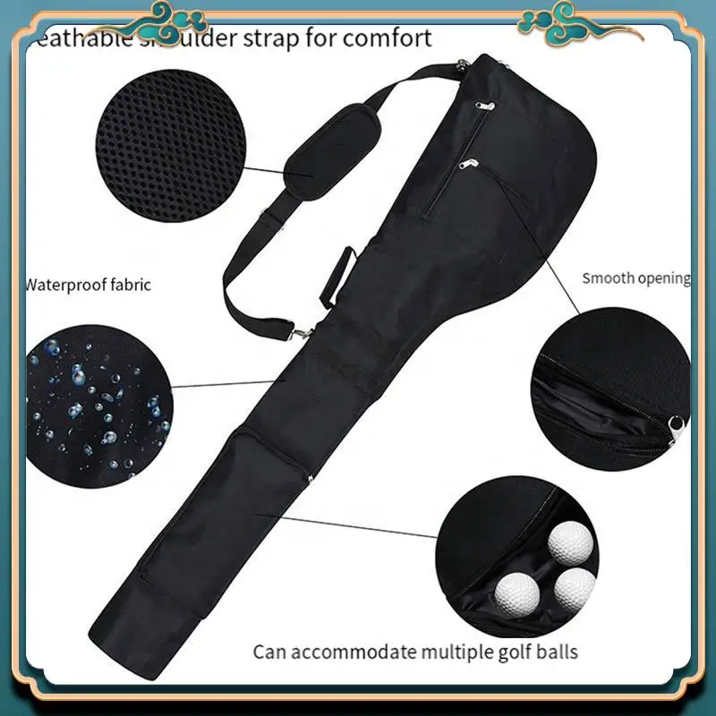

Latest Small Golf Bags, Golf Bag, Sun Day Golf Carry Bag Foldable For Driving Range, Practice Clubs Durable Black