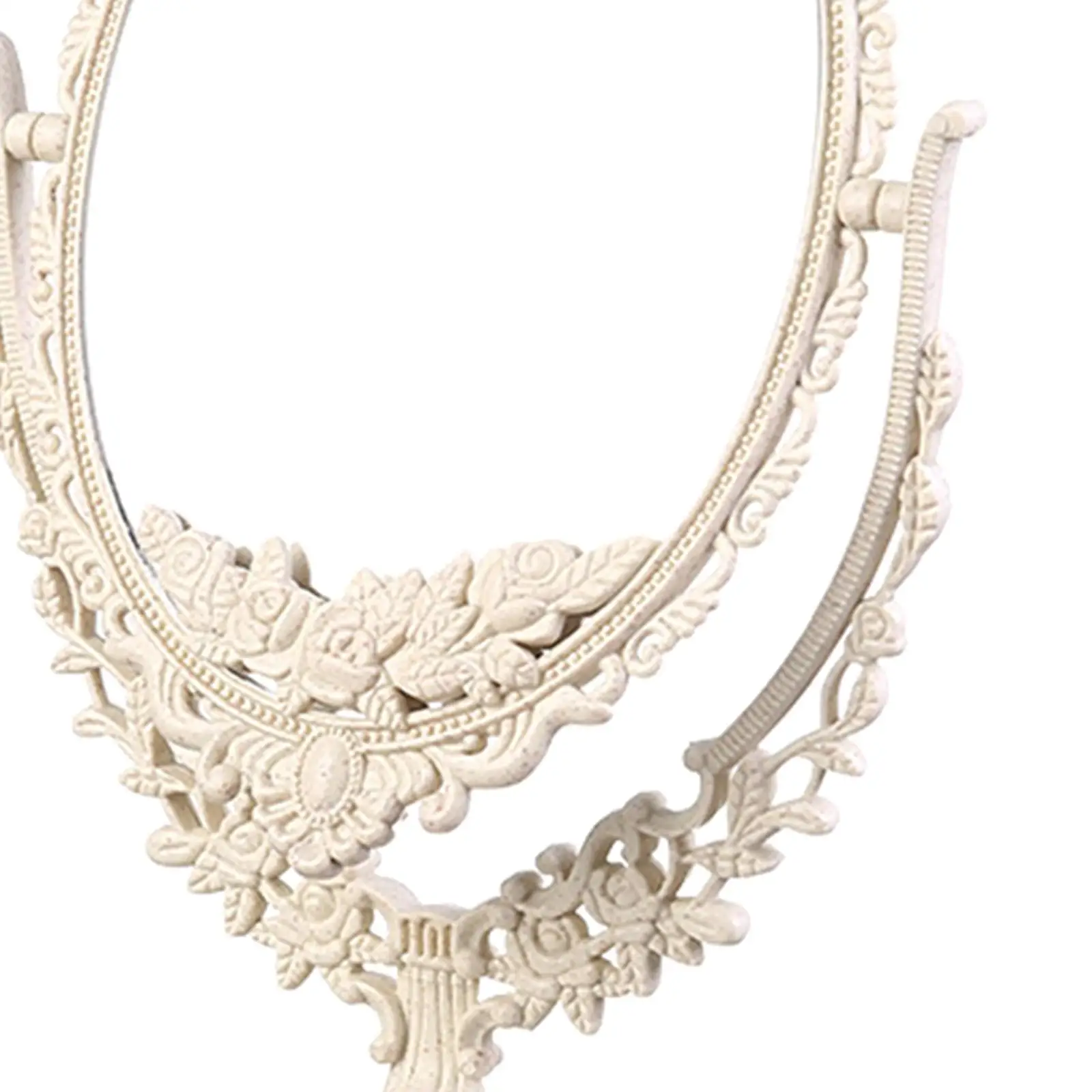 Tabletop Makeup Mirror Portable Retro for Bedroom Dressing Table Bathroom