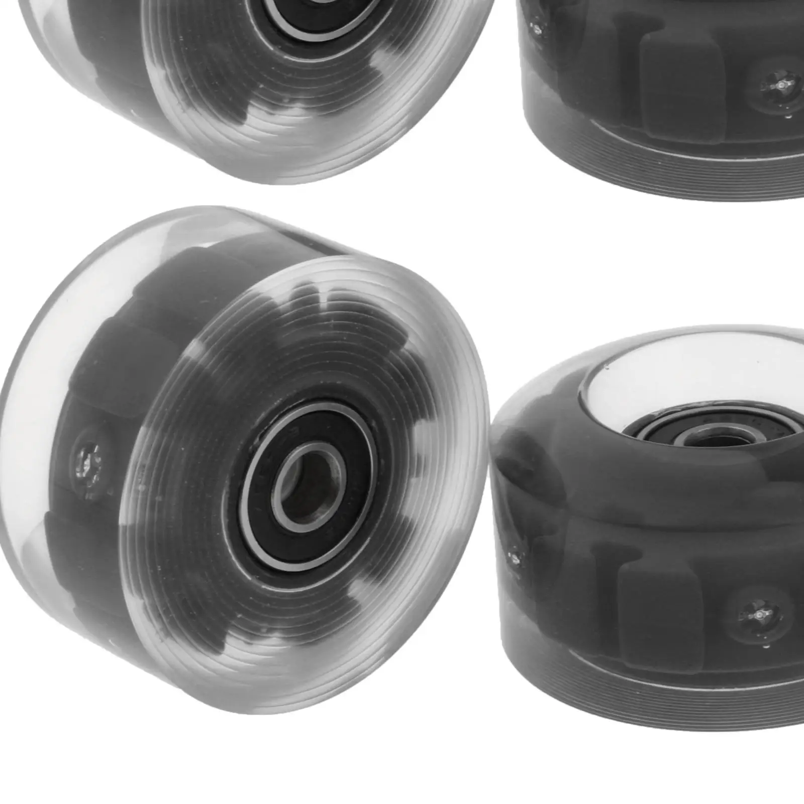 4 Pack Roller Skate Wheels Outdoor Light Rollerskate Parts Tool Wheels, 32mmx58mm with Bearings and