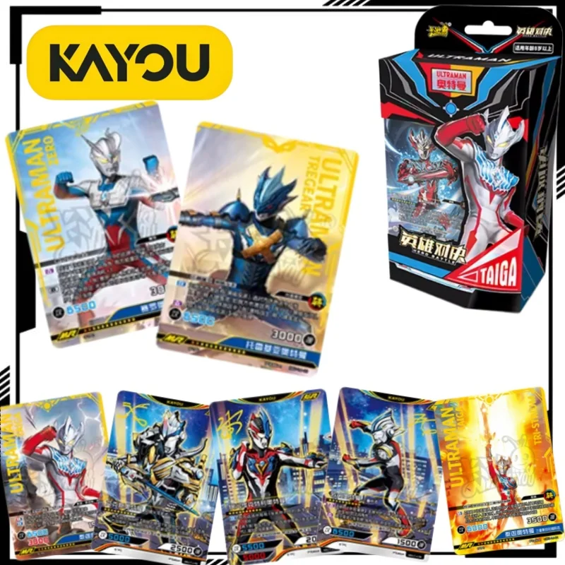 

KAYOU Genuine Ultraman Taiga Hero Showdown Card Enhanced Edition Cartoon Taiga Collectible Card SGR Signature MR Rare Version