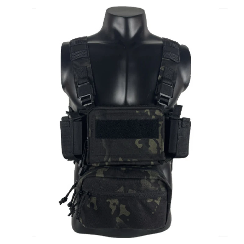 MK3 Desert Nighttime Camo Tactical Vest Nylon outdoor training vest lightweight multifunctional additional chest hanging bag