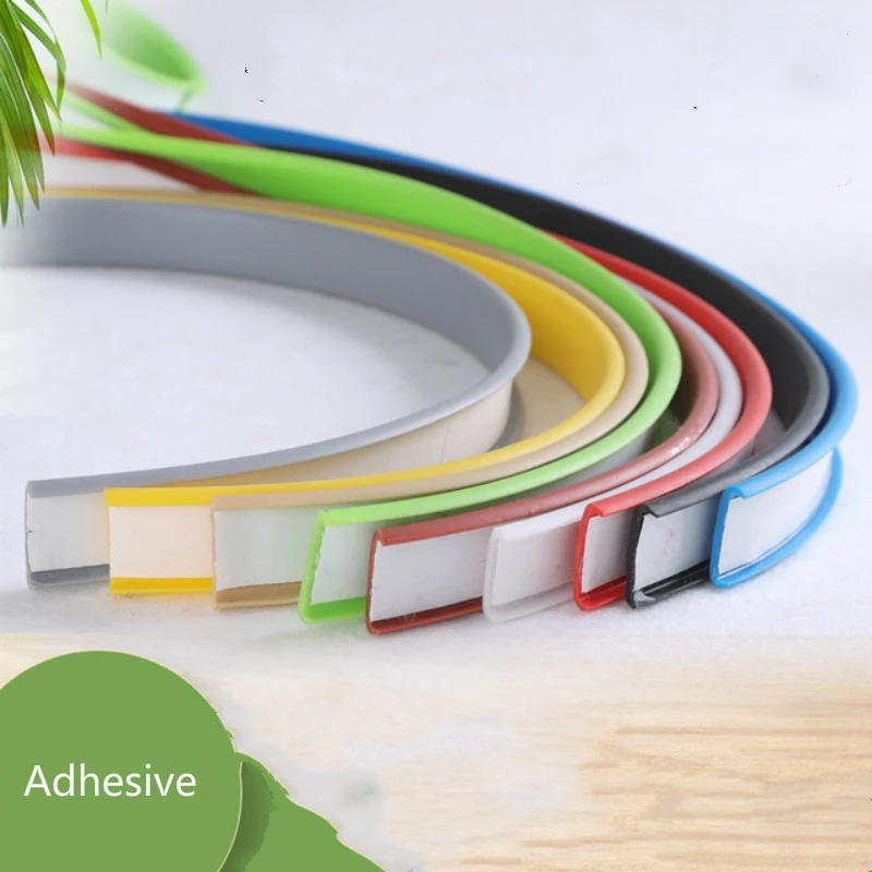 5MM 9MM 14MM 16MM 18MM 22MM 30MM 36MM Adhesive U Edge Furniture Soft TPE  Edgeband Desk Cabinet wardrobe decoration home decor