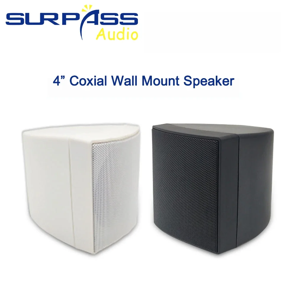 Mini Fashion Wall Mount Speaker 4inch Speaker Driver Coxial Pablic Address System Wall Loadspeaker Column Hearing