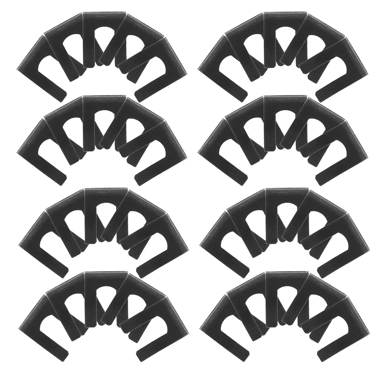 40Pcs Vehicle Brake Line Clips Metal U-Shaped Retaining Clamps for Car Truck Brake Cable Hose Fastening Universal Fit