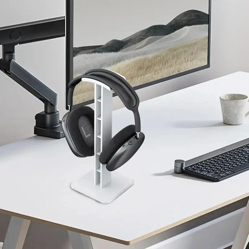 New One-piece Headphone Holder Headset Hook Stand ABS+PC Headphone Holder For Gaming Headsets Desk Accessories Universal