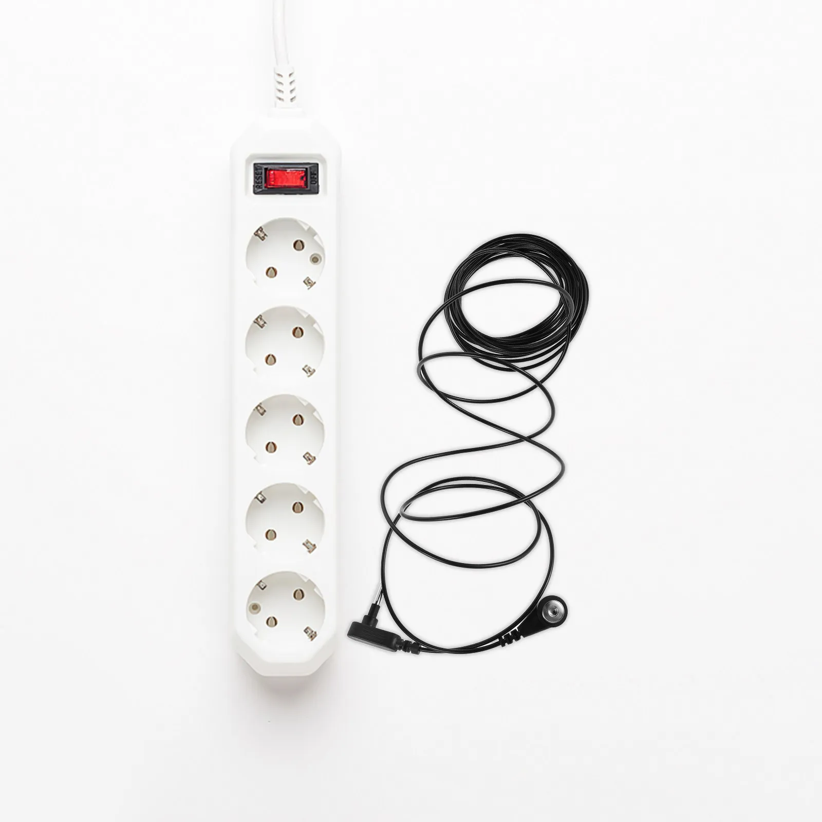 2Pcs Replacement Grounding Cord Anti Static Cable for Mats Sheets Universal Grounding Wire Accessories for Earthing Mat Static