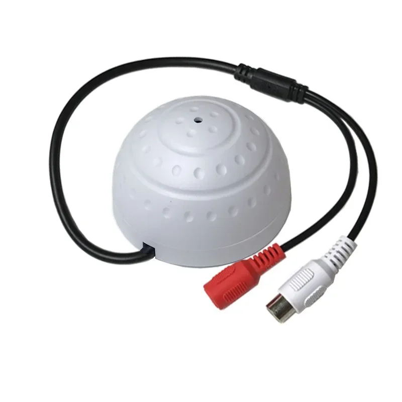 AU10 Hot Selling CCTV Microphone Golf Shape audio Pickup Device High Sensitivity DC12V audio Monitoring sound listening device