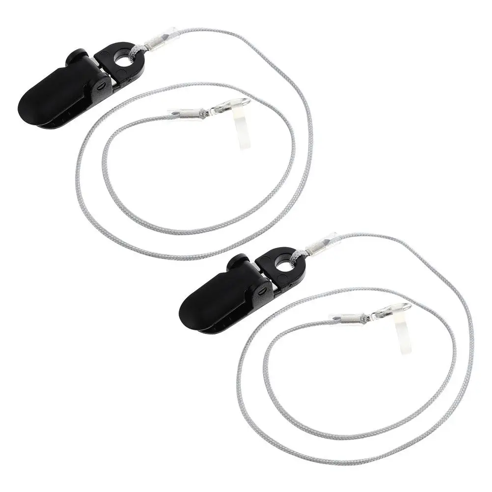 

2Pcs Hearing Aid Clip Holder Nylon Silicone Anti-Lost Strap Convenient Lightweight Hearing Aid Rope Protector for