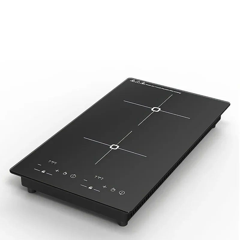 220/ Vertical Double-Head Ceramic Cooktop Multi-Burner Induction Stove