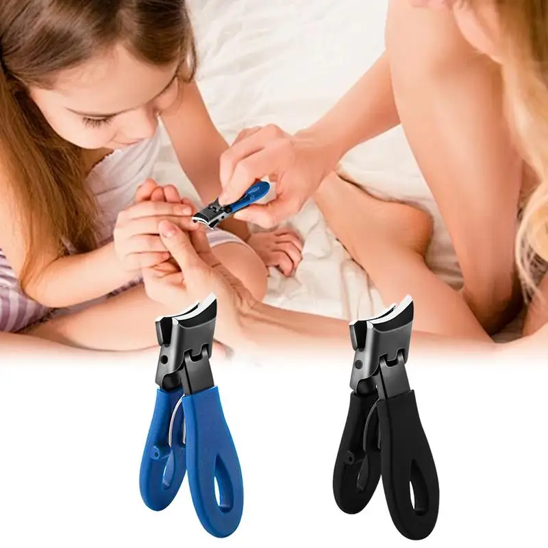 مقص أظافر مائل بفتحة فكية واسعة مقص أظافر منحني مائل أداة تشذيب أظافر مائلة مضادة للرذاذ مقص أظافر منحني