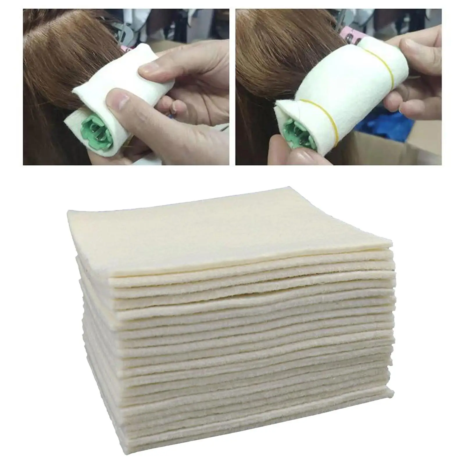 

20pcs Perming Cotton Pad Perm Hair Rod Patch Crimp Heat Resistant