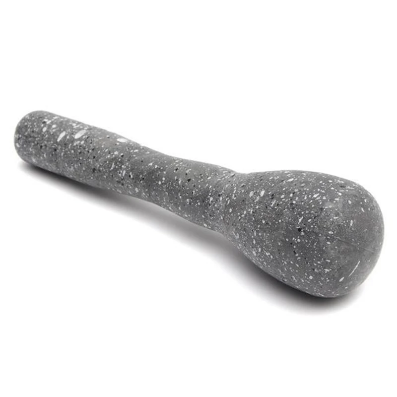 Tigela de moagem de alho Moedor de pilão Decoração de granito Triturador de especiarias Herb Pepper Mixing Pot Ferramenta de moinhos de cozinha 1 conjunto