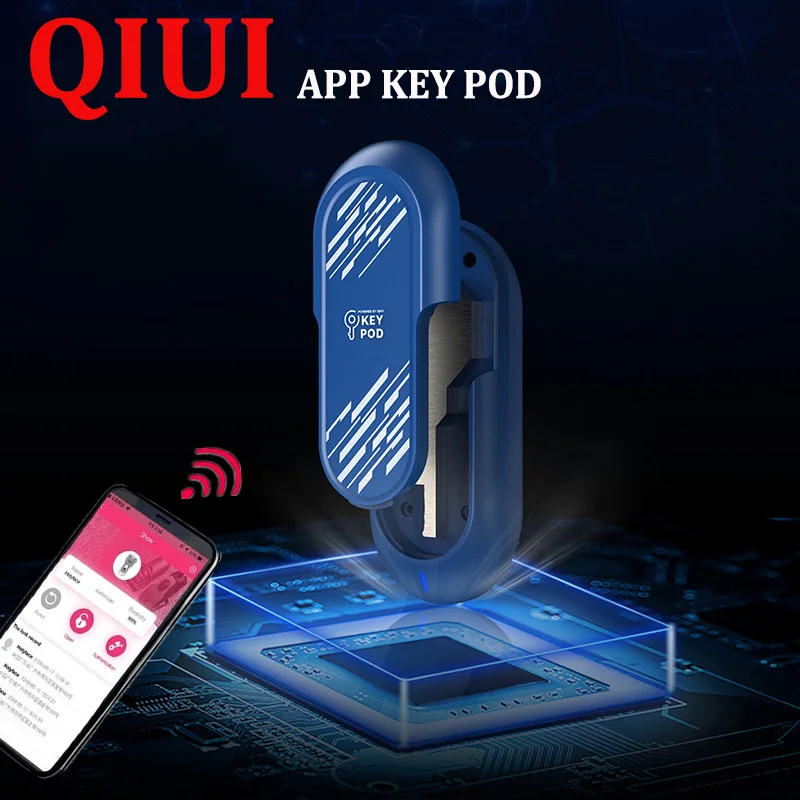 QIUI APP Key Pod Chastity Cage Key Box Remote Lock Outdoor Intelligent Control Cock Cages Accessories Male Chastity Belt Device