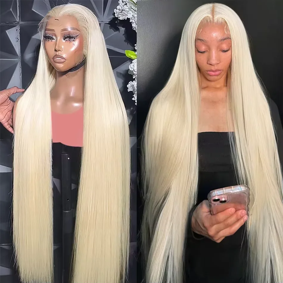 

40 46 Inch 13x6 Straight 613 Hd Honey Blonde Lace Front Human Hair Wigs 200% Density Brazilian 13x4 Lace Frontal Wigs For Women