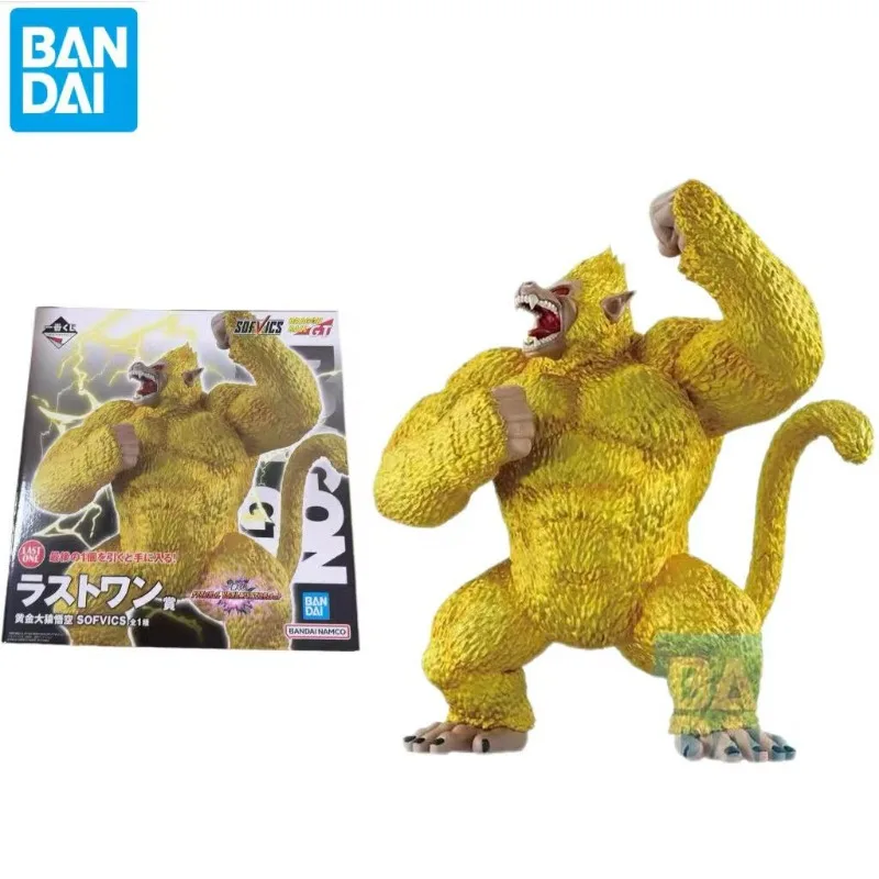 

В наличии 100% оригинальная фигурка Bandai Ichiban Kuji Dragon Ball Vs Rival Showdown Last Prize Golden Great Ape 2.0, аниме-модель, подарок