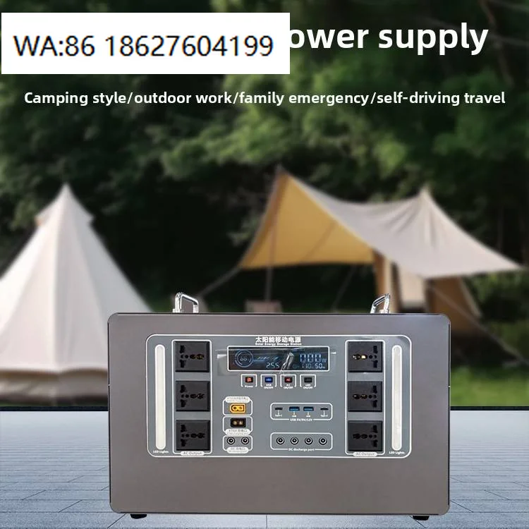 2000W Mobile Energy Storage Power Station Rechargeable Lithium Battery Outdoor Construction Emergency Backup Supply