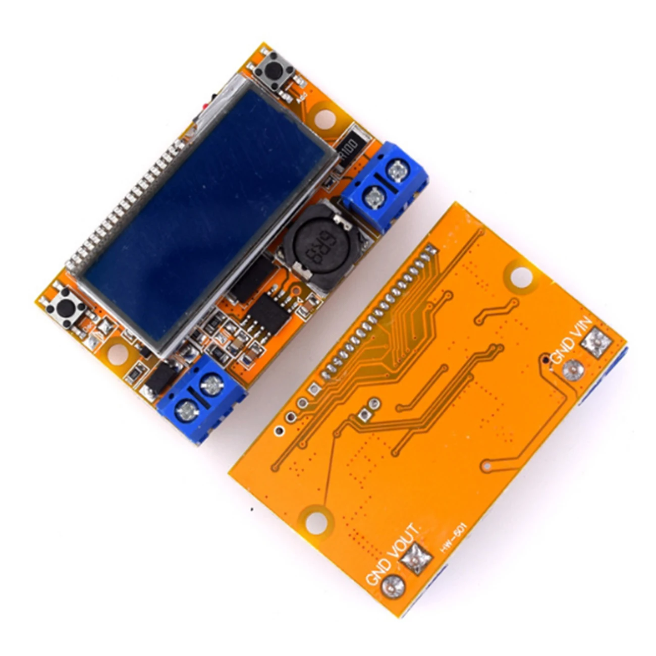 Dual Display DC-DC 5-23V To 0-16.5V 3A Max Step Down Power Supply Buck Converter Adjustable LCD Step-Down Voltage Regulator