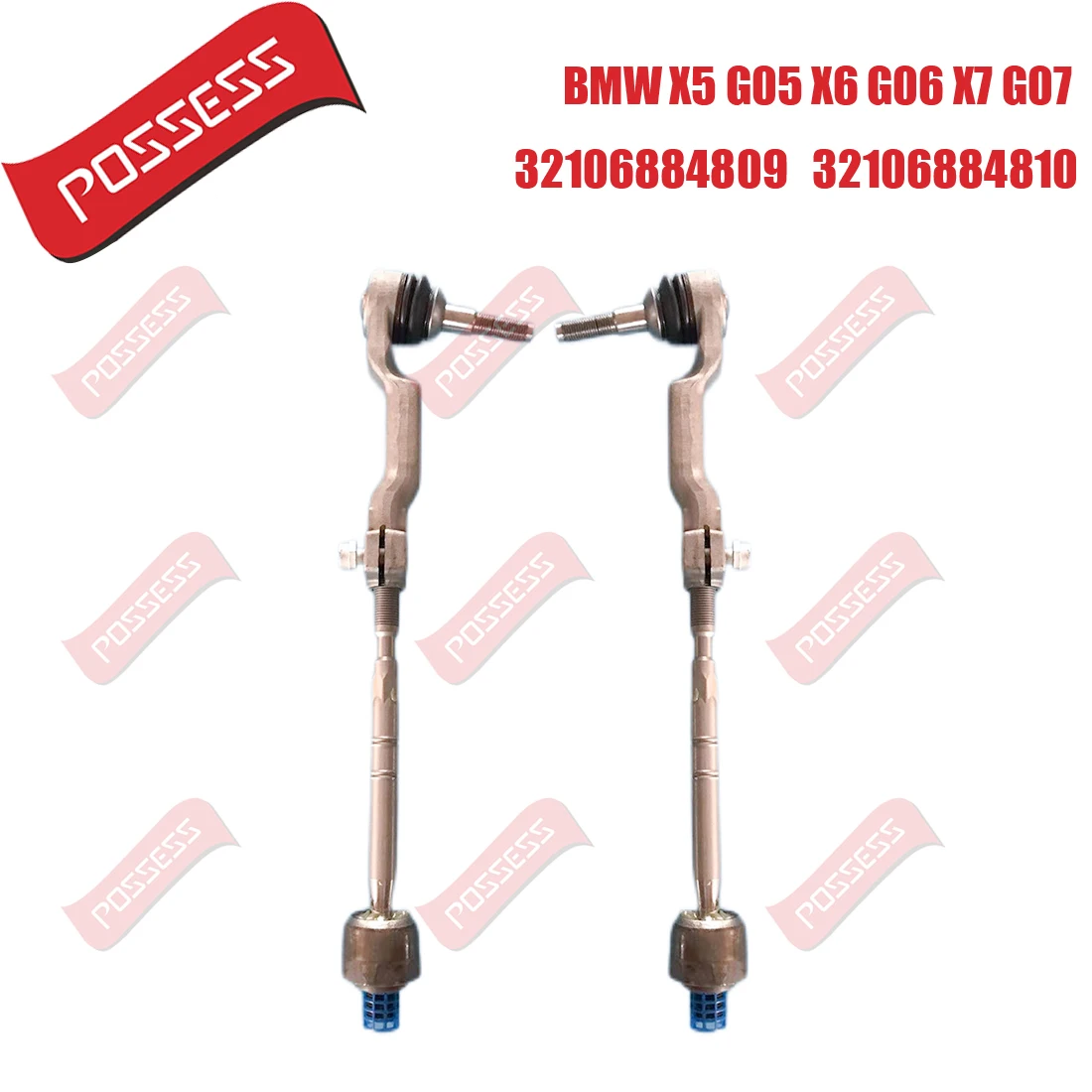 

A Pair of Front Steering Tie Rod Linkages Assembly For BMW X5 G05 G18 BMW X6 G06 X7 G07 2018-/,OE 32106884809 32106884810