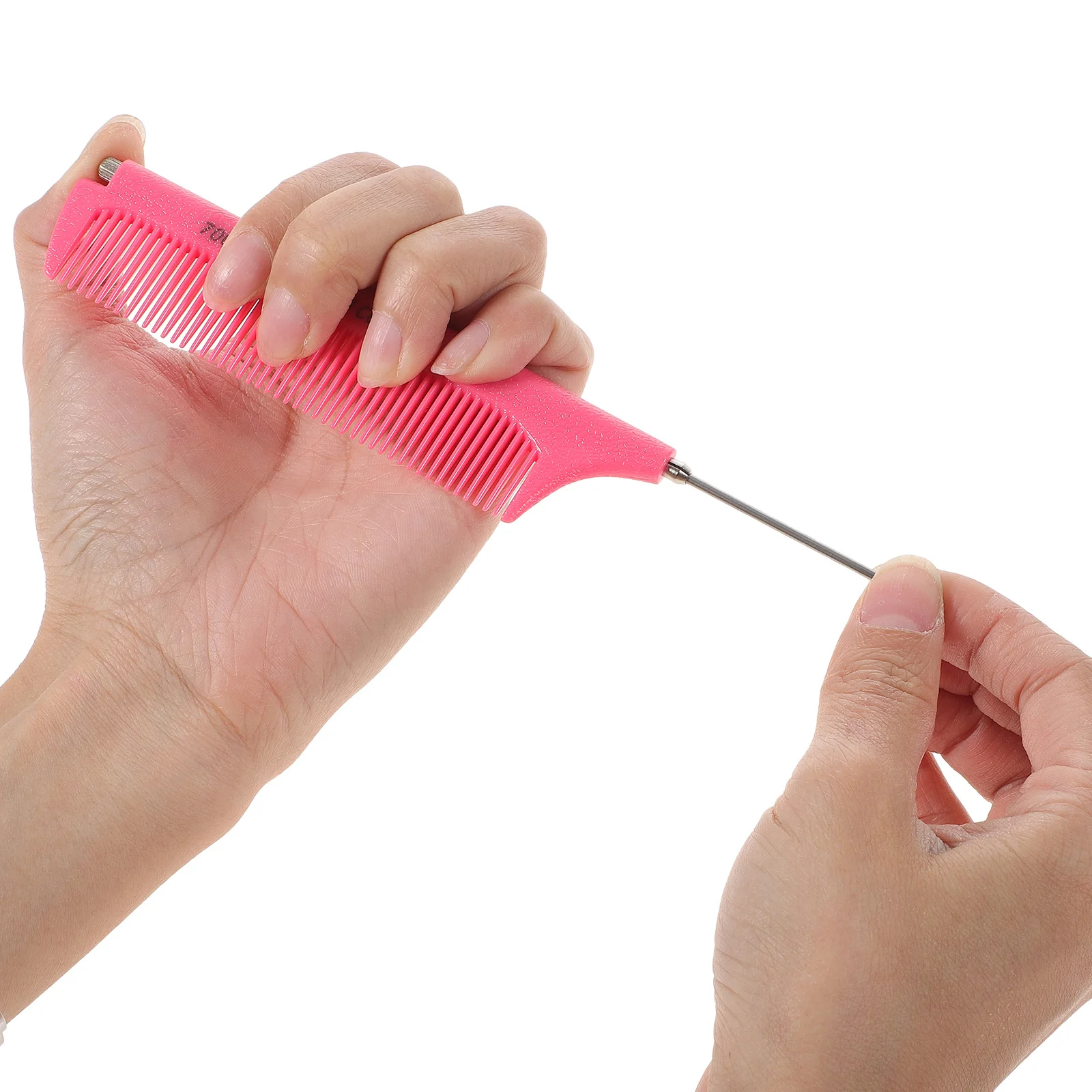 

3 шт., эластичные расчески для хвоста, стальные прочные парикмахерские расчески для массажа кожи головы, салонная щетка для укладки, растягивающаяся расческа