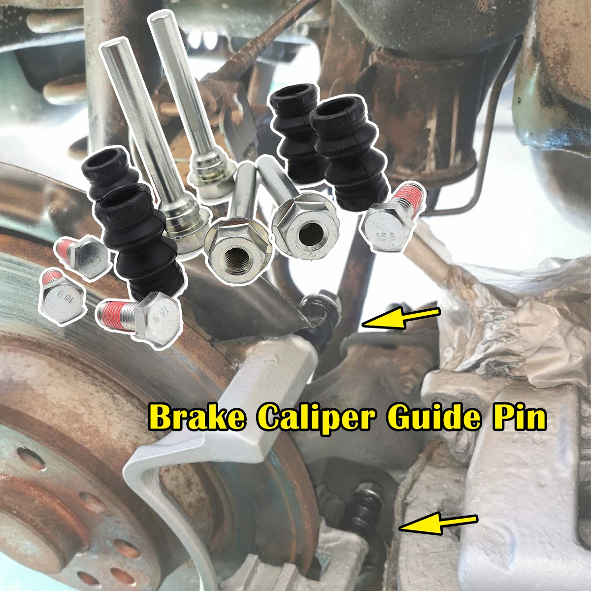 For Alfa Romeo 147 156 159 166 GIULIETTA GT SPIDER Brake Caliper Cylinder Slider Guide Pin For Disc Housing Bolts Bushing Boot