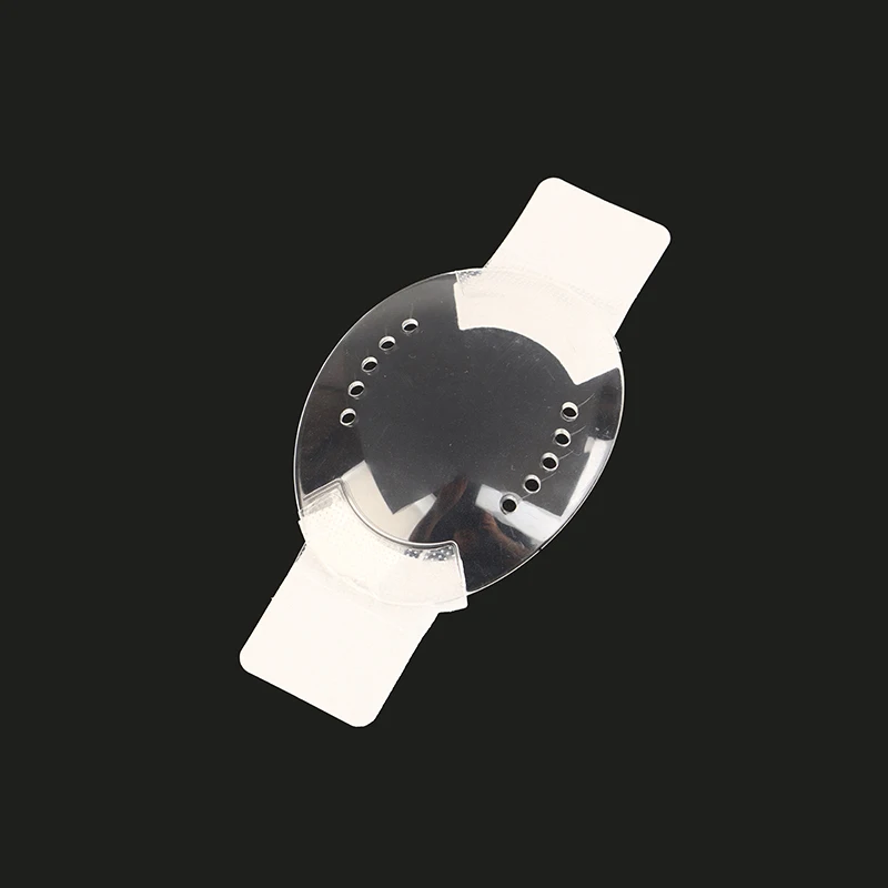 

Самоклеящаяся прозрачная пластиковая защитная маска для ухода за глазами с 10-отверстиями после офтальмологической хирургии, предотвращение столкновений, защита глаз