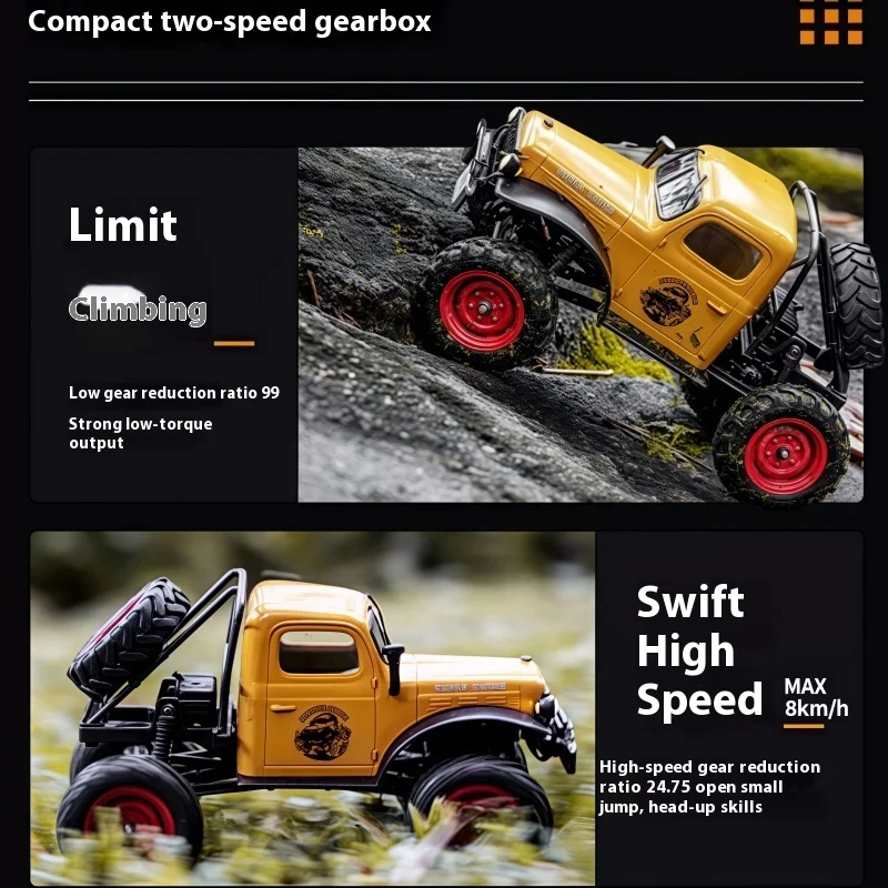 

FMS FXC24 1/24 2.4G 4WD POWER WAGON RTR 12401 RC Car Crawler Led Lights Off-road Truck Vehicles Models Adult Children Toys Gifts