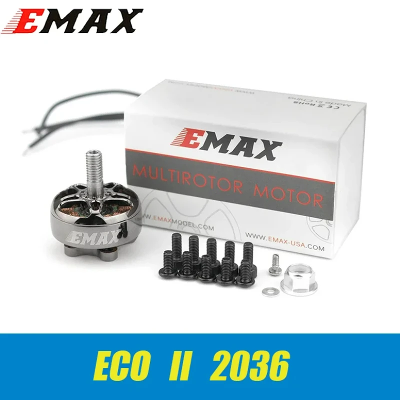 EMAX ECOII V2 ECO II 2306 1700KV3-6S bezszczotkowy silnik do dronów RC FPV Racing Freestyle daleki zasięg 5 cali 4S 6S