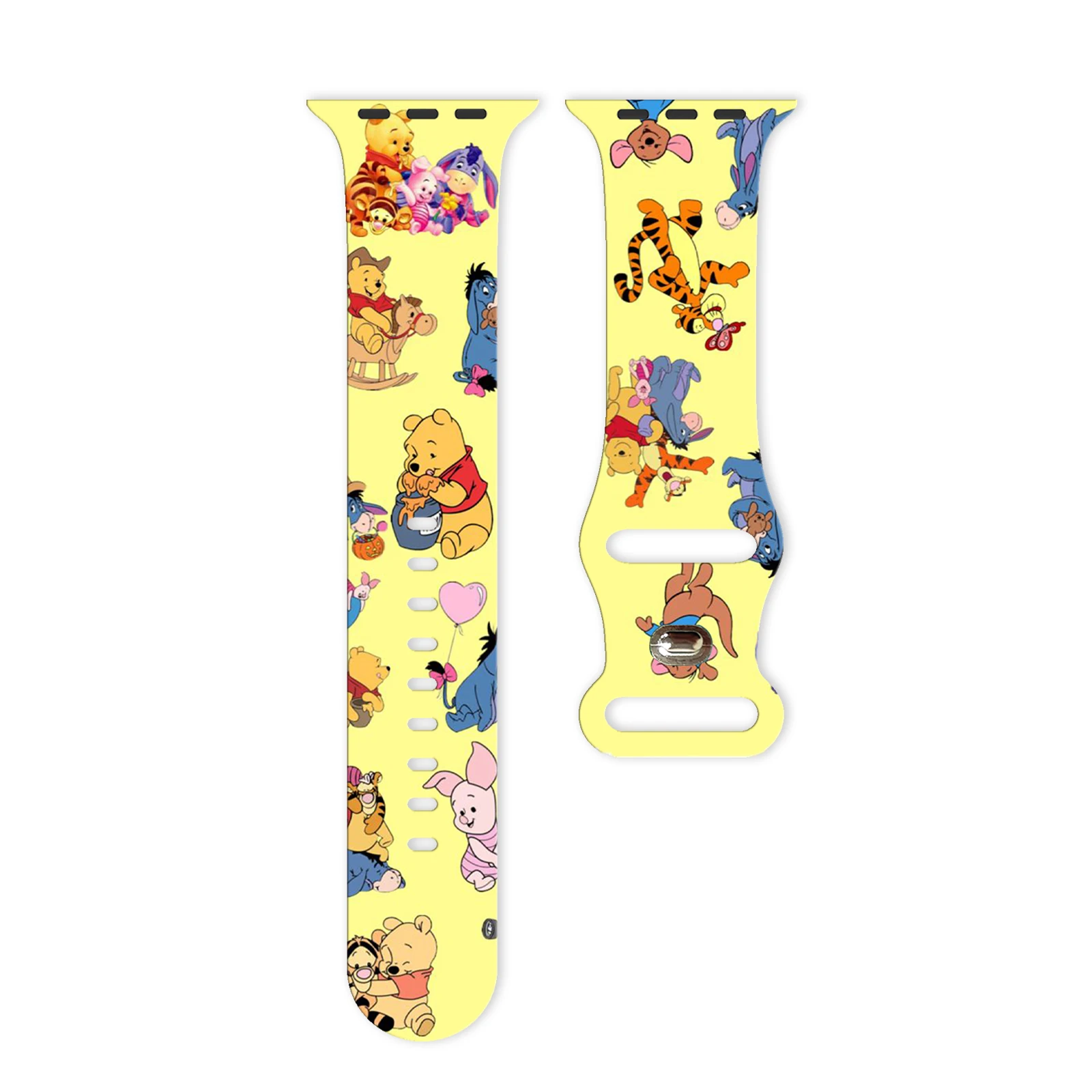 

Disney Pooh 3 printed strap for Apple Watch 11 10 9 8 7 Silicone Band Replaceable Bracelet for iWatch 38mm 40mm 41mm Watchband