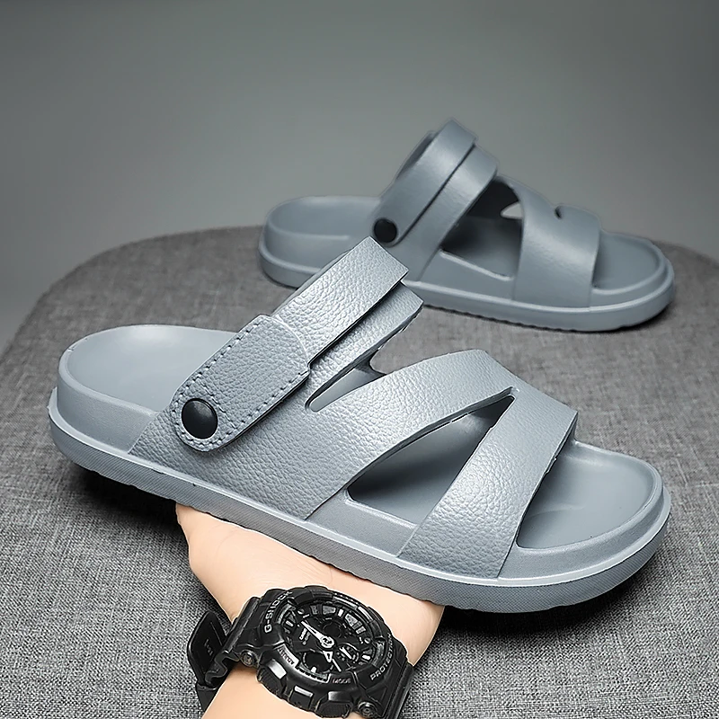 Sandals Men's Summer Outer Wear Non-Slip Seaside Beach Casual Sandals Men's Outdoor Dual-Use Slippers