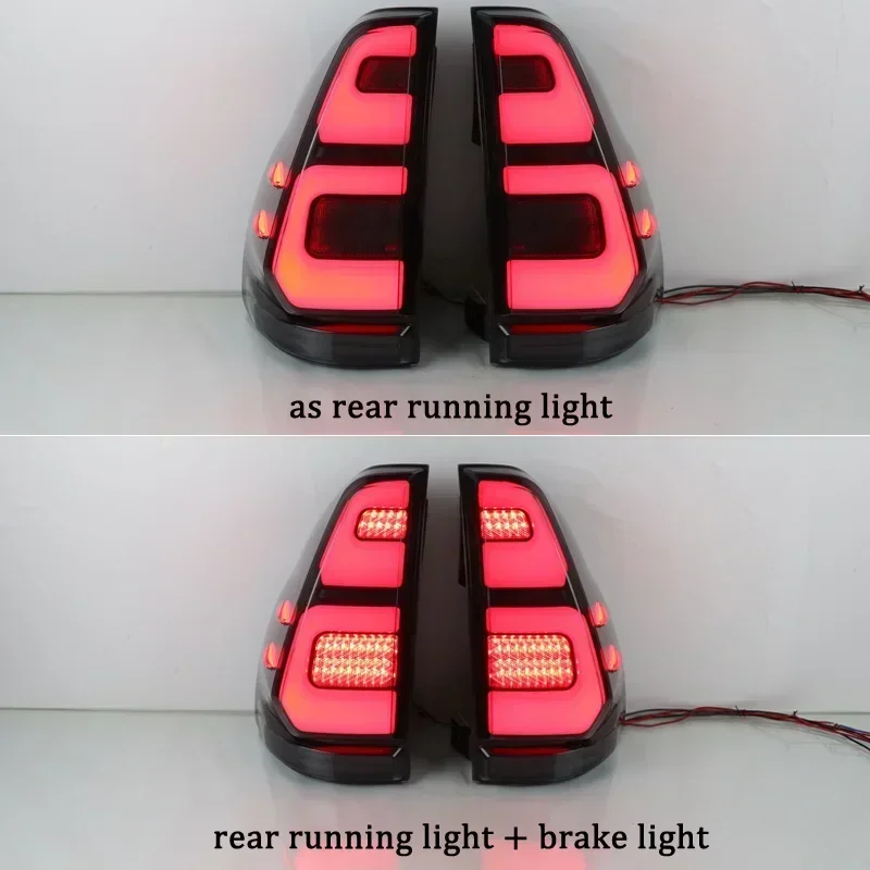 

Car LED 12V Taillights For Toyota Prado 2003 - 2008 2009 Rear Running Lamp Brake Reverse Turn Signal Waterproof Car Accessories