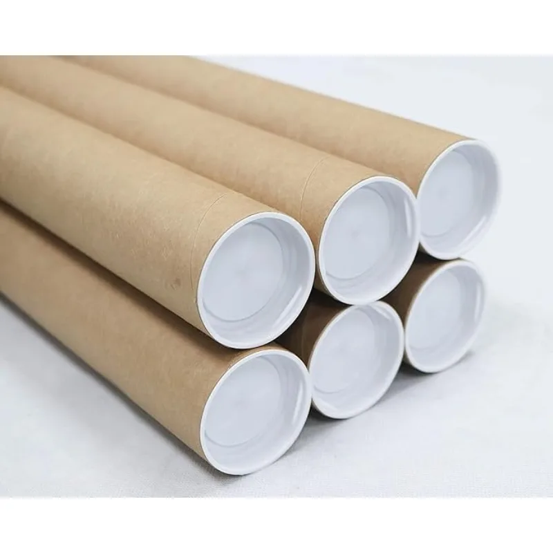 Mailing Tube -2 in(inner Width) X 19.7 in Kraft Tube for Shipping and Storage of Posters, Arts, Crafts, and Documents -6Packs