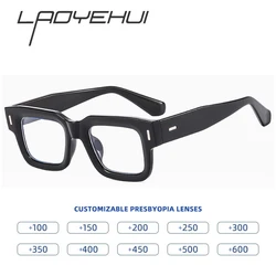 Fashion Square Reading Glasses Men Women Customized Prescription Fashion Presbyopic Spectacles Diopter 1.0 1.5 2.0 3.0