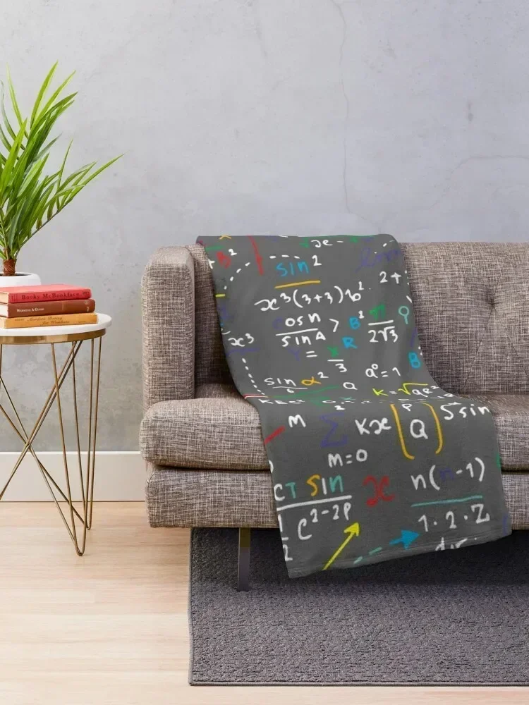 Math Handwritten Throw Blanket Luxury St For Decorative Sofa Blankets